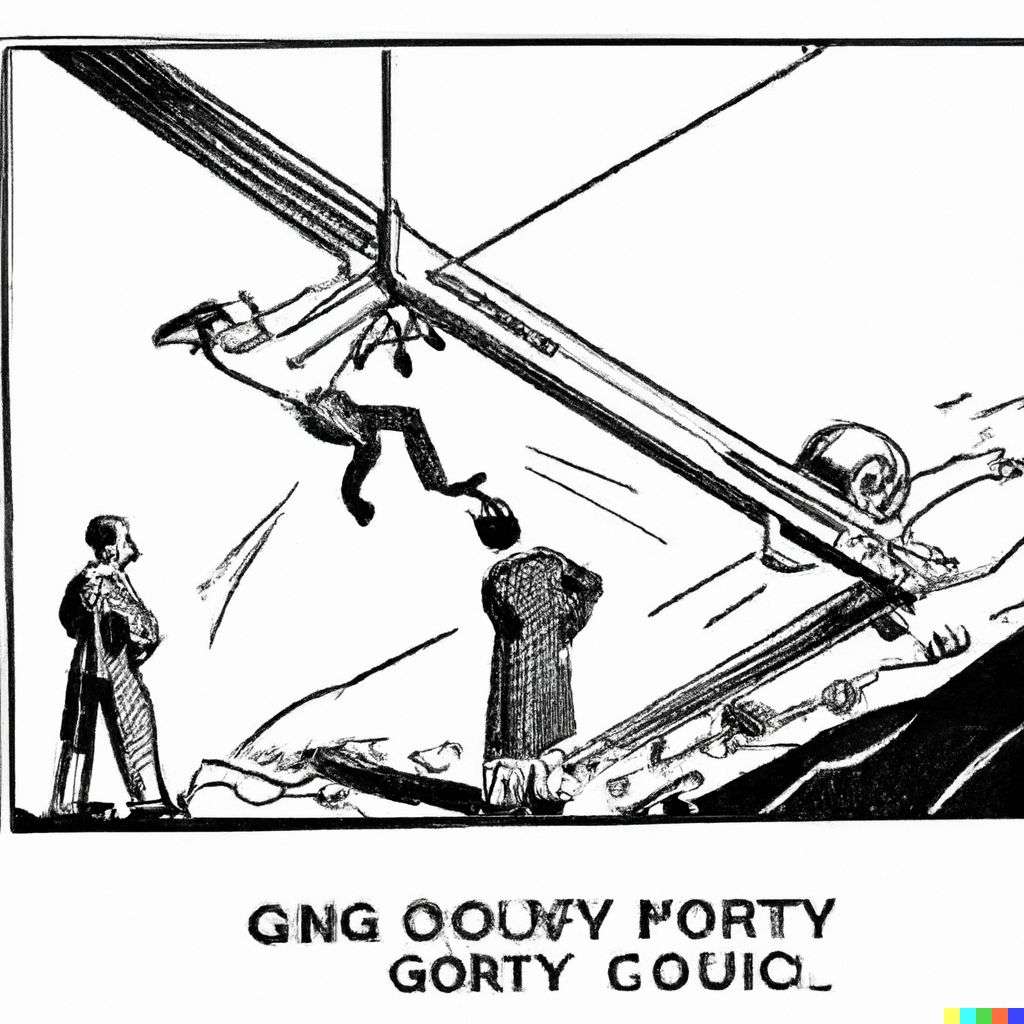 the discovery of gravity, classic comic strip
